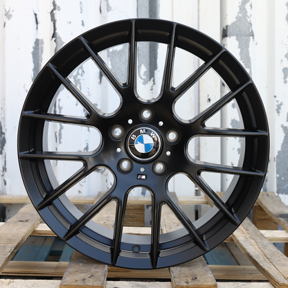 18x8" Satin Black M3 CSL Style Wheels (5x120) Fits BMW E36 E46 E90 E92 3 Series & E82 1 Series