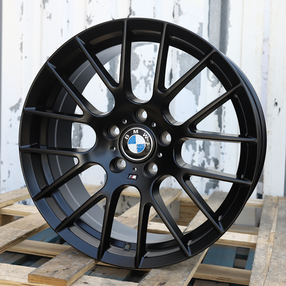 18x8" Satin Black M3 CSL Style Wheels (5x120) Fits BMW E36 E46 E90 E92 3 Series & E82 1 Series