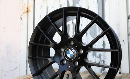 18x8" Satin Black M3 CSL Style Wheels (5x120) Fits BMW E36 E46 E90 E92 3 Series & E82 1 Series