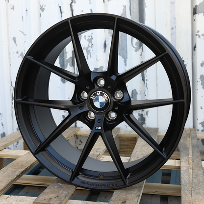 20x8.5"/20x9.5" Satin Black 763M Style Wheels (5x112) Fits BMW G20 G30 X3 X5 3 4 5 Series