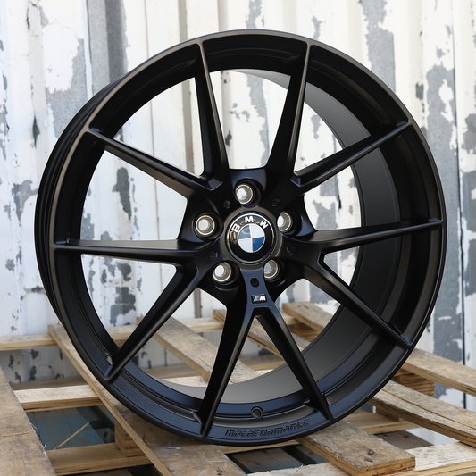 20x8.5"/20x9.5" Satin Black 763M Style Wheels (5x112) Fits BMW G20 G30 X3 X5 3 4 5 Series