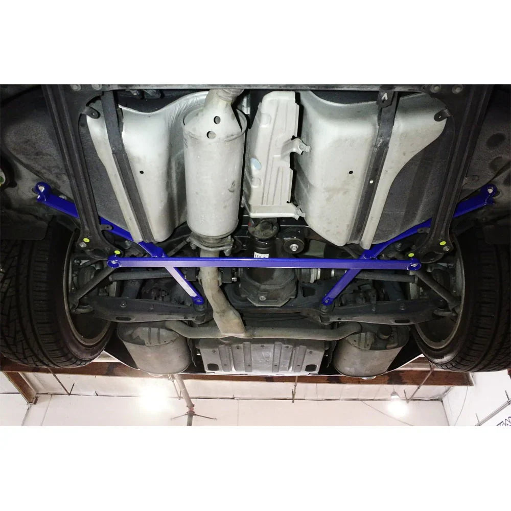 Megan Racing Red Race Spec Rear Lower Strut H Brace Bracket For 2006-2013 Lexus IS250 XE20