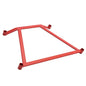 Megan Racing Front Lower Strut H-Brace Bracket Bar For 02-06 Acura RSX DC5/ Honda Civic ES EP EM - Red - SB-HB01R
