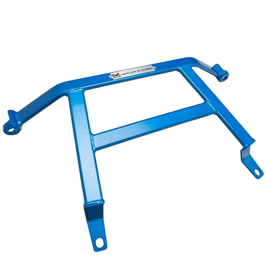 Megan Racing Front Lower Subframe H-Bracket Brace Bar For 92-00 Honda Civic 1.5 1.6 - Blue - SB-HBB