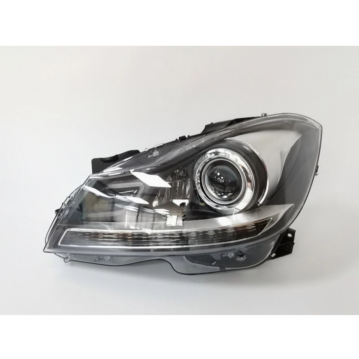 FOR 2012-2014 MERCEDES BENZ W204 PROJECTOR LED DRL HEADLIGHTS C63 AMG STYLE