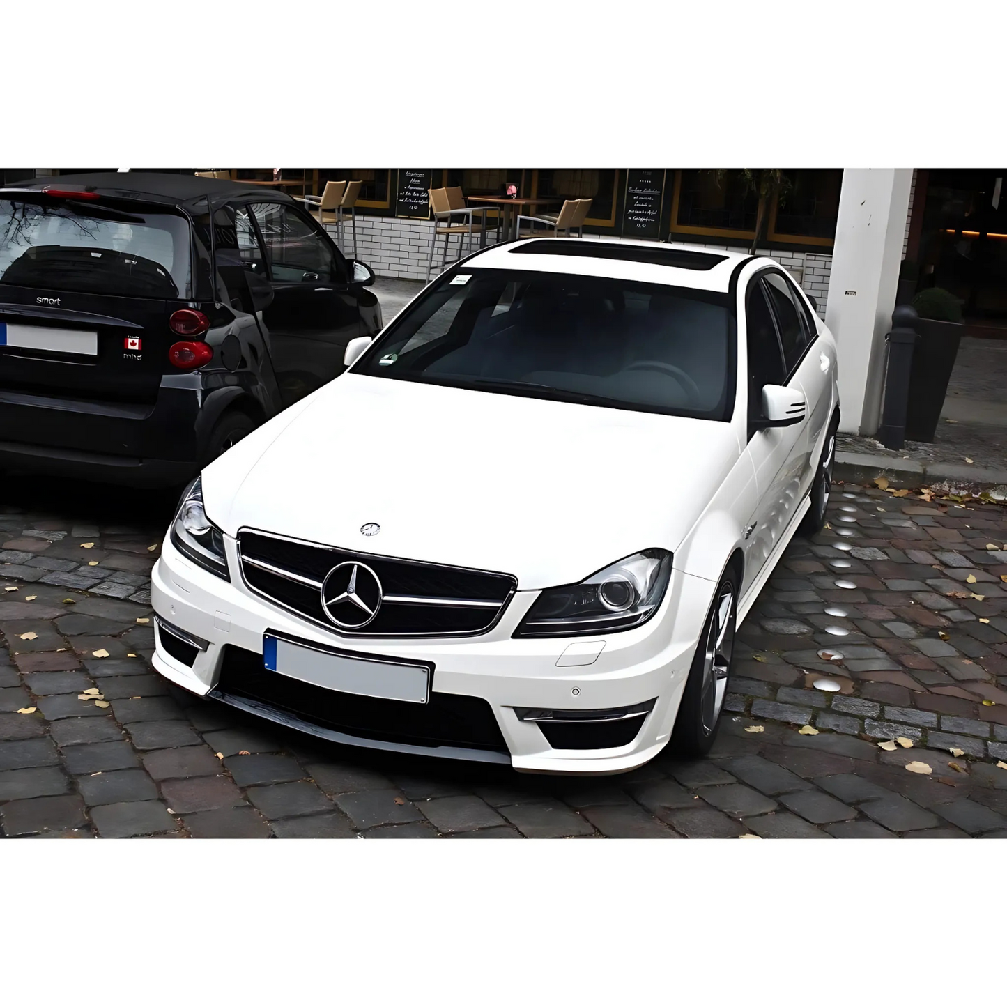 FOR 2012-2014 MERCEDES BENZ W204 PROJECTOR LED DRL HEADLIGHTS C63 AMG STYLE