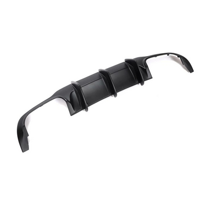 FOR 2012-2015 MERCEDES BENZ W204 C300/ C63 REAR BUMPER LIP DIFFUSER MATTE BLACK