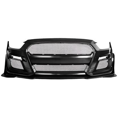 FOR 2015-2017 FORD MUSTANG FRONT GT500 STYLE CONVERSION BUMPER KIT