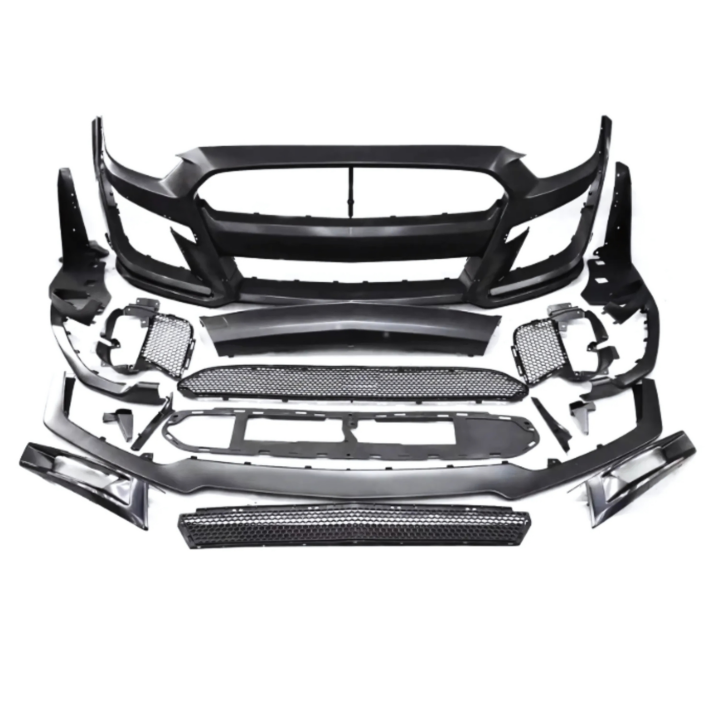 FOR 2015-2017 FORD MUSTANG FRONT GT500 STYLE CONVERSION BUMPER KIT