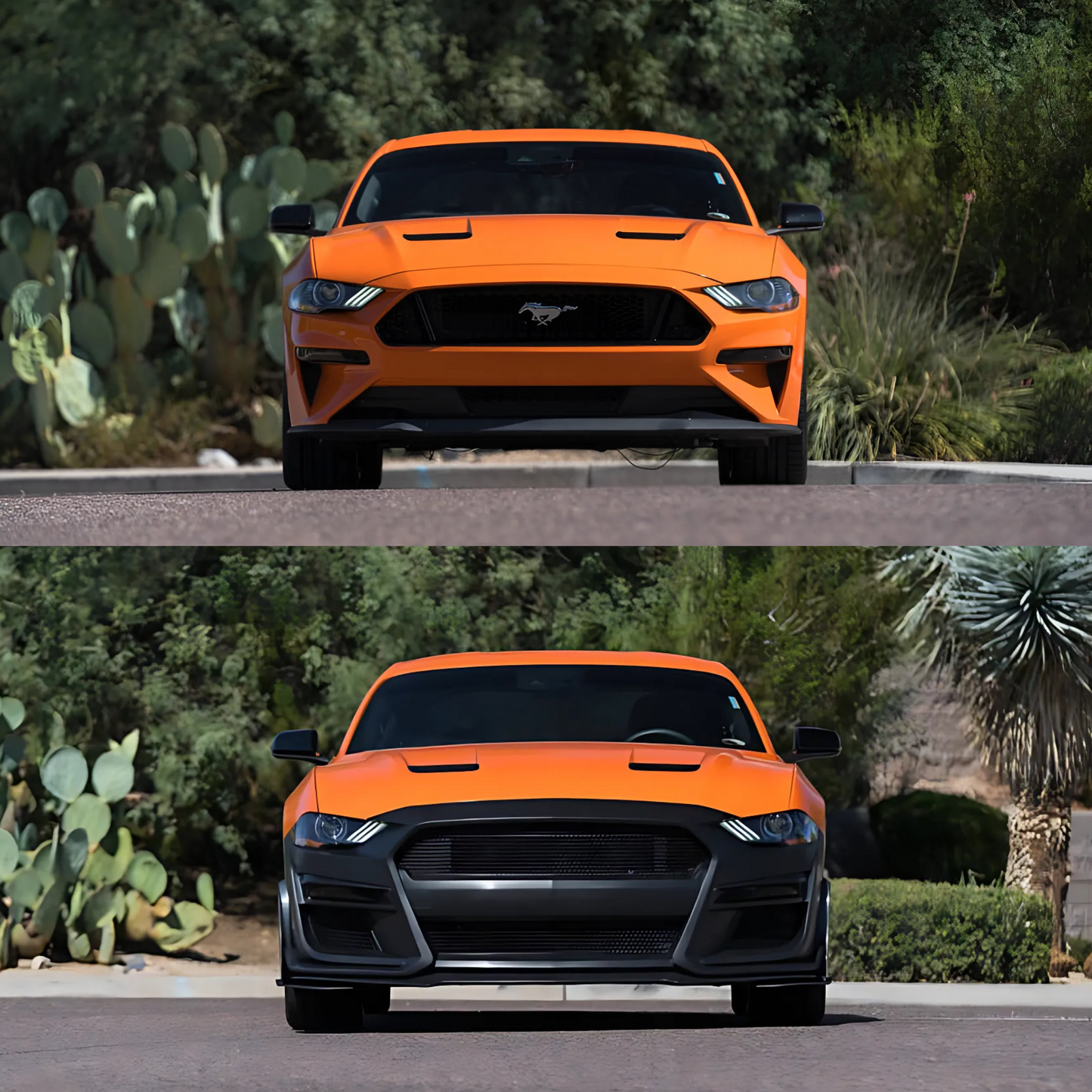 FOR 2018-2023 FORD MUSTANG FRONT GT500 STYLE CONVERSION BUMPER KIT