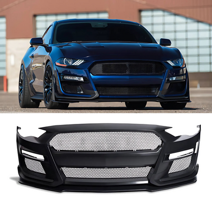 FOR 2018-2023 FORD MUSTANG FRONT GT500 STYLE CONVERSION BUMPER KIT