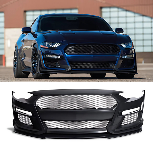 FOR 2018-2023 FORD MUSTANG FRONT GT500 STYLE CONVERSION BUMPER KIT