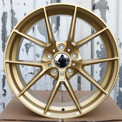 20x8.5"/20x9.5" Satin Gold 763M Style Wheels (5x112) Fits BMW G20 G30 X3 X5 3 4 5 Series