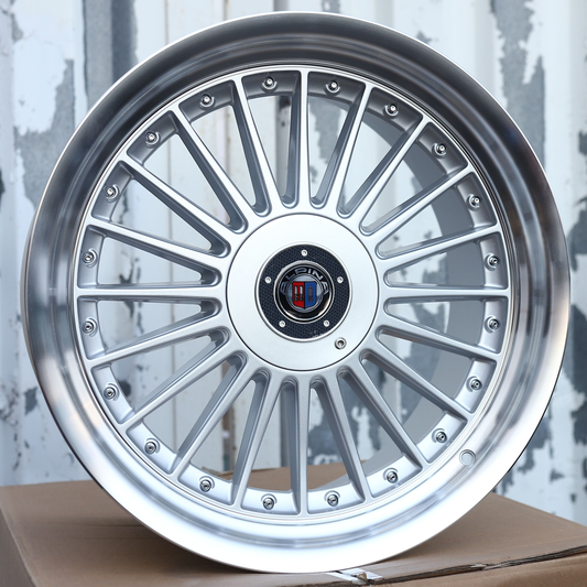 18" Silver Machine Lip Alpina Classic Style Wheels (5x112/5x120) Fits BMW Mercedes Audi