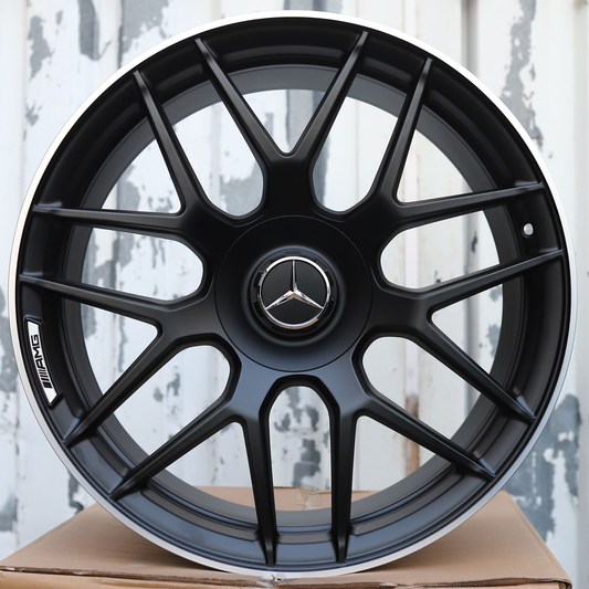 21" Satin Black Mercedes G63 AMG Style Wheels (5x112) Fits G63 G550 G500