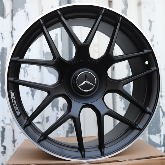 21" Satin Black Mercedes G63 AMG Style Wheels (5x112) Fits G63 G550 G500