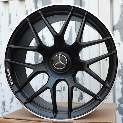 21x10" Satin Black Mercedes G63 AMG Style Wheels (5x130) Fits G63 G550 G500