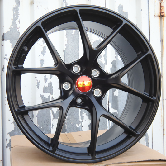 19" Satin Black Wheels (5x112) Fits Mercedes C300 C43 E350 E400 CLS550 S550
