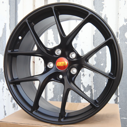 19x9.5" Satin Black Wheels (5x112) Fits Mercedes C300 C43 E350 E400 CLS550 S550