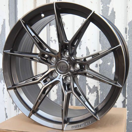 19" WF R.2-FG Style Wheels (5x114.3) Fits Nissan 370Z Infiniti G37 Q50 Lexus IS350 WRX STI