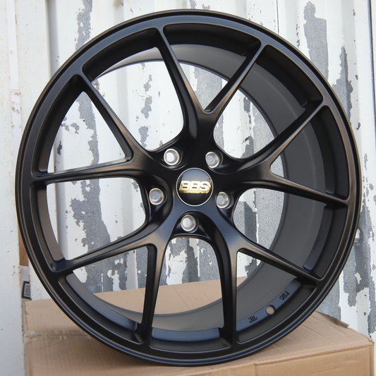 19" Satin Black RI-A BBS Wheels (5x120) Fits BMW 3 Series 5 Series M3 M4 Camaro