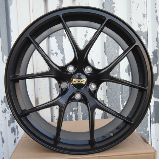 19" Satin Black RI-A BBS Wheels (5x120) Fits BMW 3 Series 5 Series M3 M4 Camaro