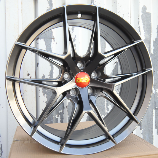 19" Hyper Black Wheels (5x114.3) Fits 350Z 370Z G35 G37 Q50 IS300 WRX