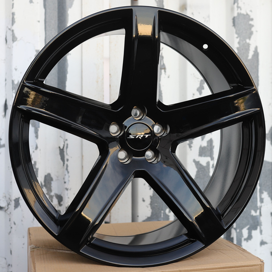 22" HC2 Dodge Style Gloss Black (5x115) Wheels Fits Charger Challenger SRT Hellcat R/T Magnum
