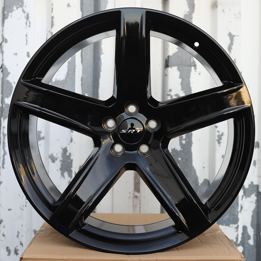22" HC2 Dodge Style Gloss Black (5x115) Wheels Fits Charger Challenger SRT Hellcat R/T Magnum