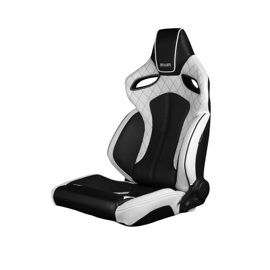 BRAUM Orue Seats (Reclinable) White Diamond w/ Black Stitching