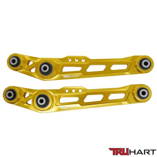 TruHart Rear Gold Lower Control Arms for 88-95 Honda Civic/ 88-91 CRX (TH-H101-GO)
