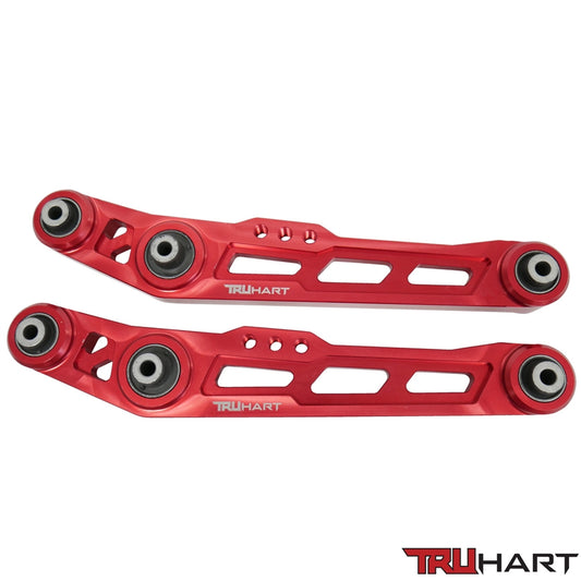 TruHart Rear Red Lower Control Arms for 88-95 Honda Civic/ 88-91 CRX (TH-H101-RE)