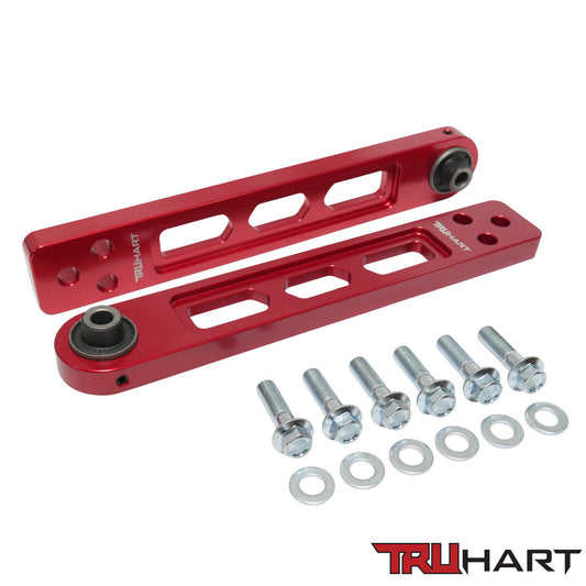 TruHart Rear Red Lower Control Arms for 2001-2005 Honda Civic/ Si
