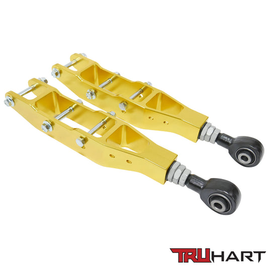 TruHart Rear Lower Control Arms (Adjustable), Anodized Gold for Subaru BRZ/ Scion FRS/ Toyota 86/ GR86