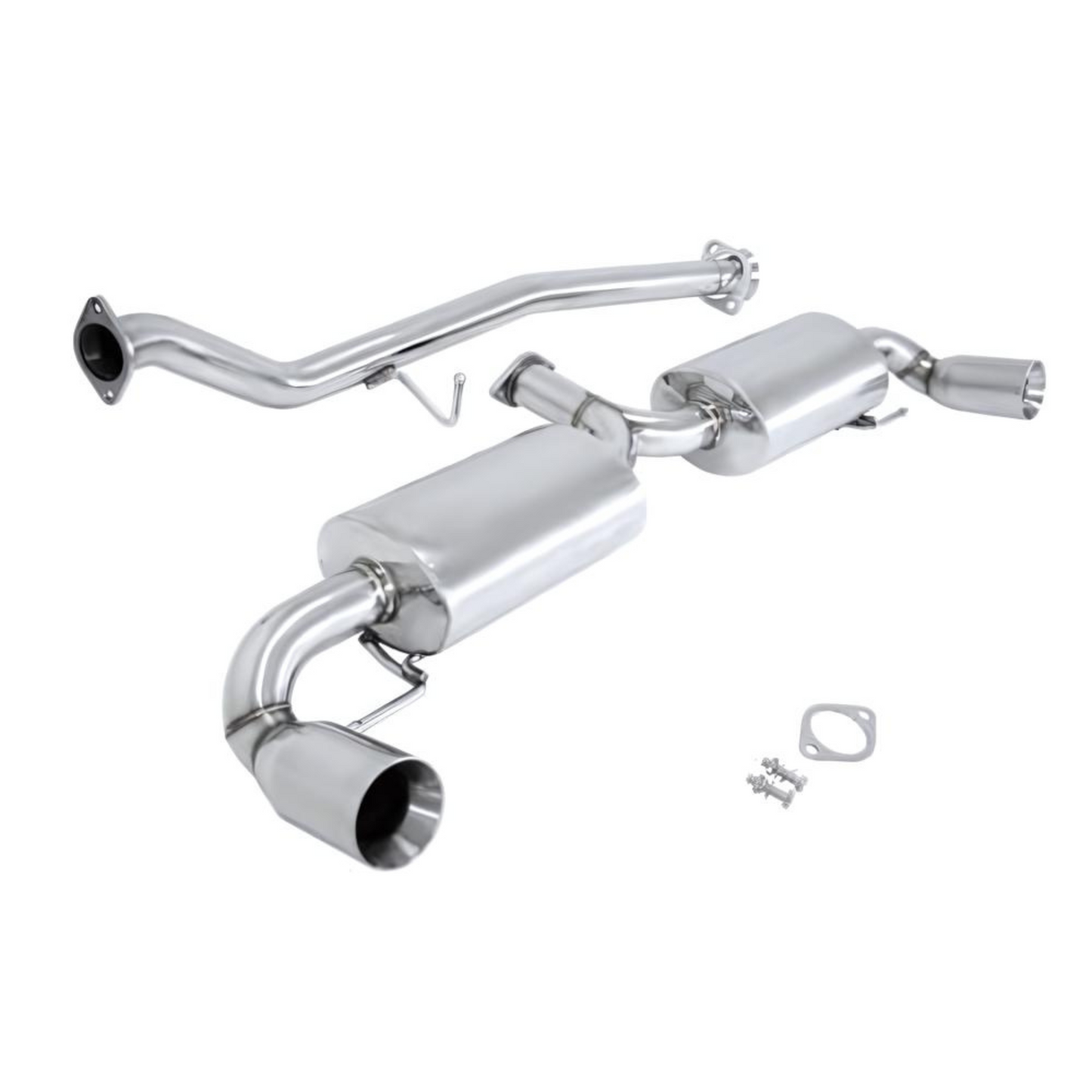 Manzo Stainless Steel Catback Exhaust System for 2004-2011 Mazda RX-8 1.3 R2 SE3P