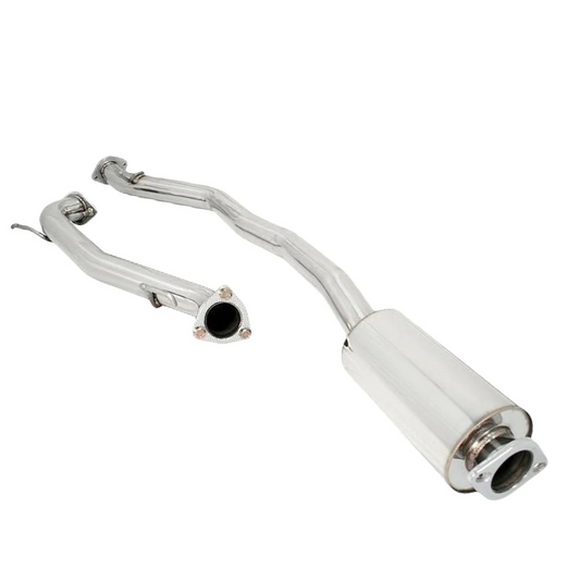 Megan Racing Rear Stainless Steel Mid Pipe Exhaust Kit for 2006-2008 Honda Fit - MIDPIPE-HF07