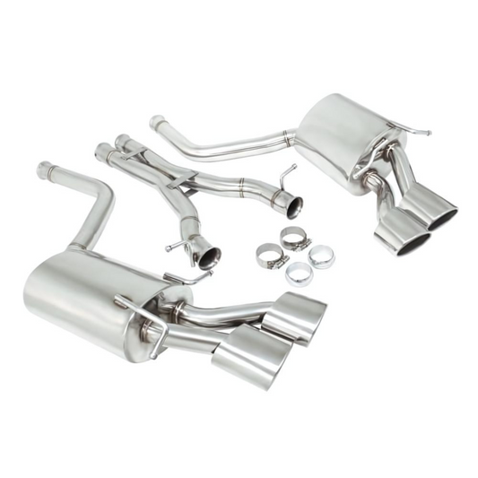 Manzo Stainless Stainless Steel Catback Exhaust System for 2012-2015 Mercedes Benz C63 AMG W204