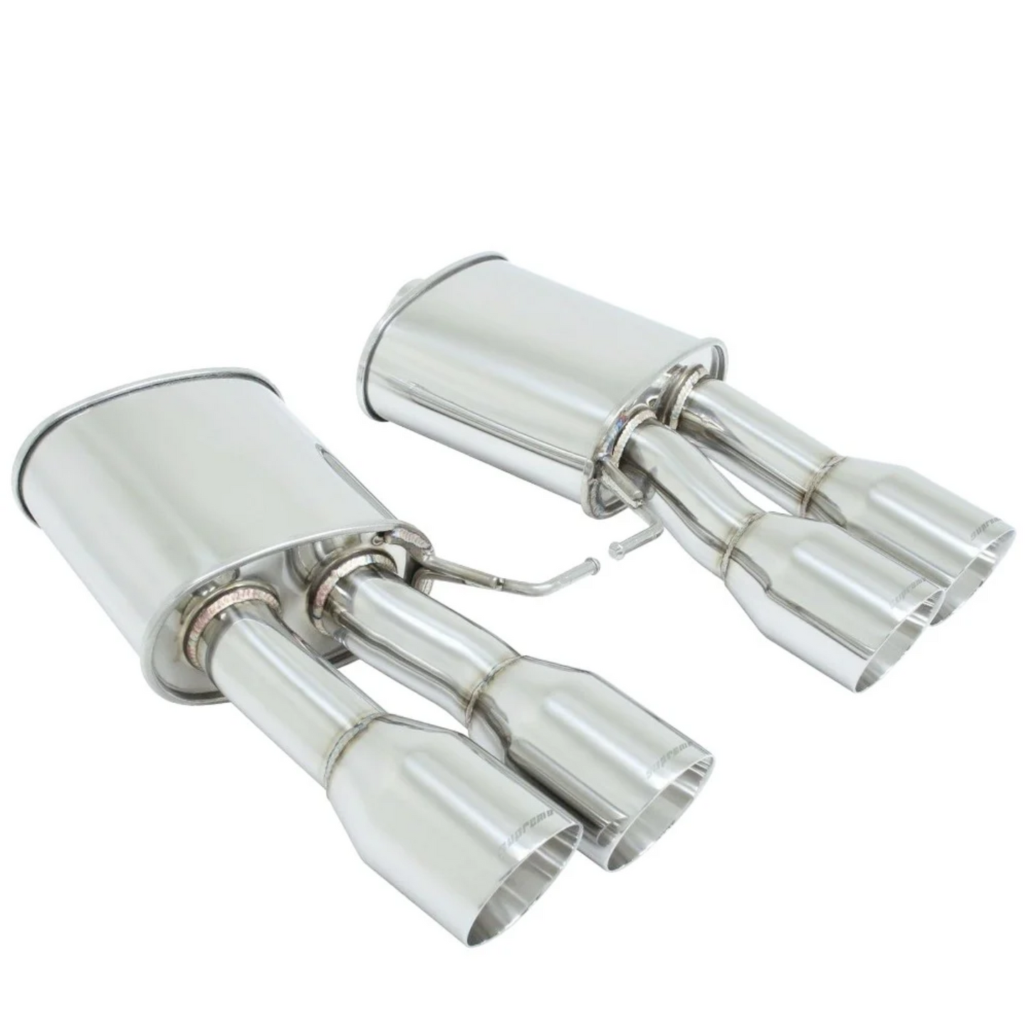 Megan Racing Supremo Axle Back Exhaust System Polish Tip for BMW M6 F13/M6 Gran Coupe F06