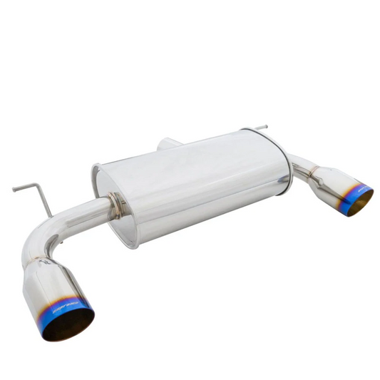 Megan Racing Supremo Axle Back Exhaust System Burnt Blue Tips for 12-15 BMW 335i F30 Sedan