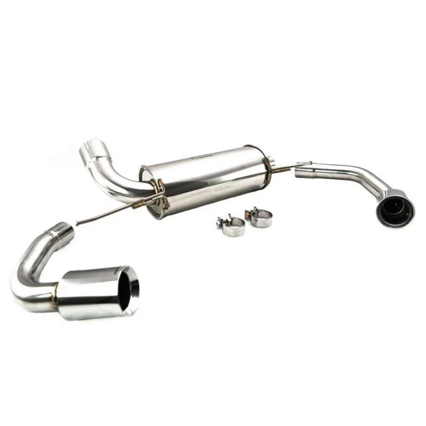 Megan Racing Supremo Axle Back Exhaust System Stainless Dual Tips For 19+ BMW 330i RWD 2.0L i4 Turbo (G20)
