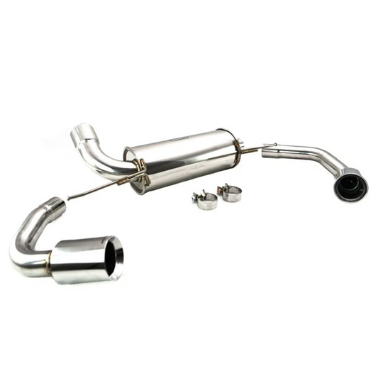 Megan Racing Supremo Axle Back Exhaust System Stainless Dual Tips For 19+ BMW 330i RWD 2.0L i4 Turbo (G20)