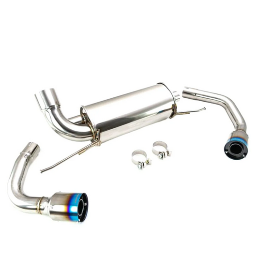 Megan Racing Supremo Axle Back Exhaust System Burnt Dual Tips For 19+ BMW 330i RWD 2.0L i4 Turbo (G20)