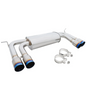Megan Racing Supremo Axle Back Exhaust System Titanium Blue Tips for 10-14 BMW X5M/X6M