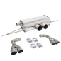 Megan Racing Supremo Axle Back Exhaust System Raw Quad Rolled Tips for 15-18 BMW X5/15-19 X6 M Sport (F85/F86)
