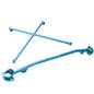 Megan Racing Race Spec Blue Front X-Brace Tower Bar For 99-09 Honda S2000 AP1 AP2 w/Aftermarket Intake