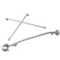 Megan Racing Race Spec Silver Front X-Brace Tower Bar For 99-09 Honda S2000 AP1 AP2 w/Aftermarket Intake