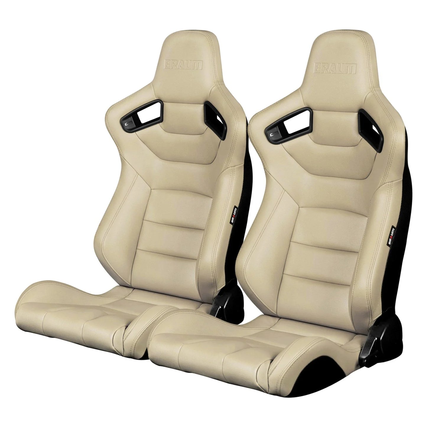 BRAUM Elite Sport Seats (Reclining - Beige Leatherette) BRR1-BGBW