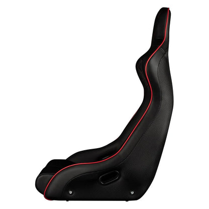 BRAUM Venom-X Fixed Back Bucket Seat [Black Diamond] White or Red Stitching