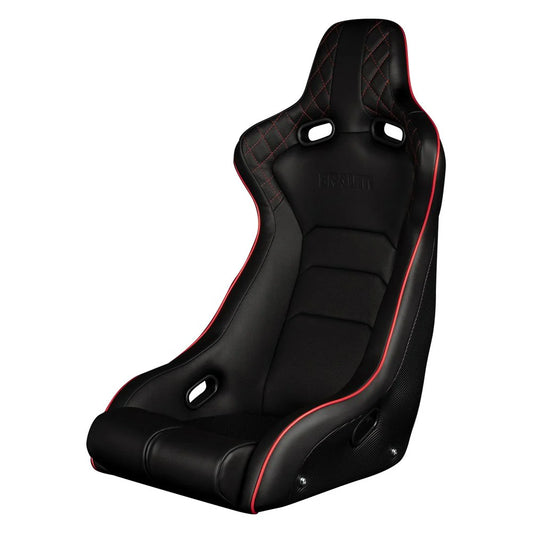 BRAUM Venom-X Fixed Back Bucket Seat [Black Diamond] White or Red Stitching