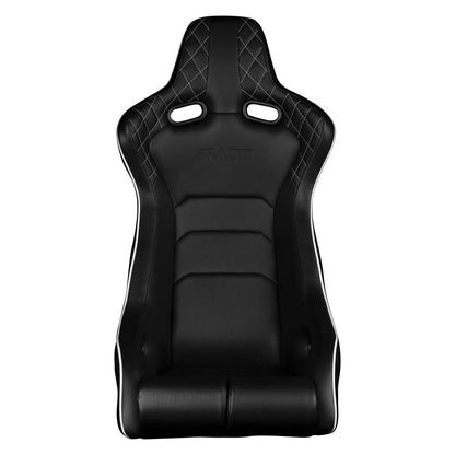 BRAUM Venom-X Fixed Back Bucket Seat [Black Diamond] White or Red Stitching
